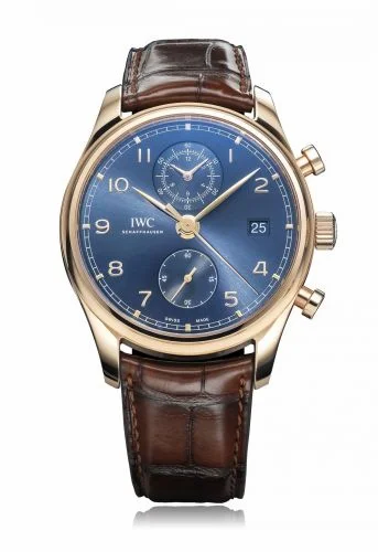 IWC Portugieser Chronograph Classic Red Gold / Blue / Bucherer IW3903-05 (IW390305)